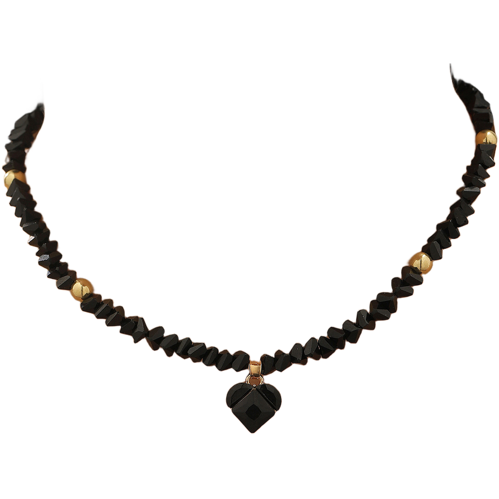 Lightweight Zinc Alloy Heart Necklace with Sparkling For CRYSTAL for Style - Picture 17 of 22