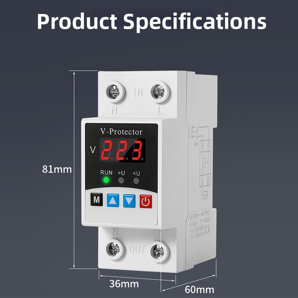 Accurate Digital Overvoltage Undervoltage Protector for Electrical Devices