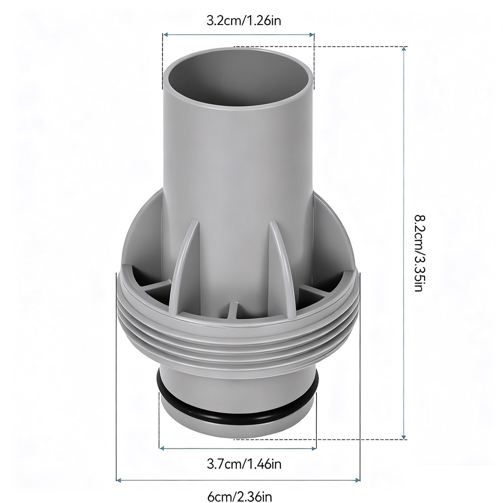 Pool Filter Maintenance 1.5in Hose Adapter Improves Filtration Efficiency