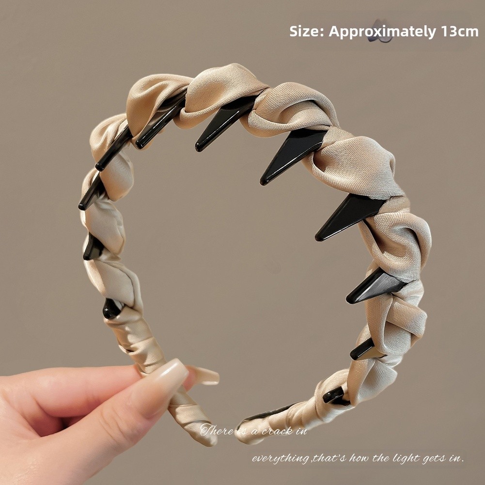 Womens Korean Style Headband with High Crown Slimming Effect for Daily Use