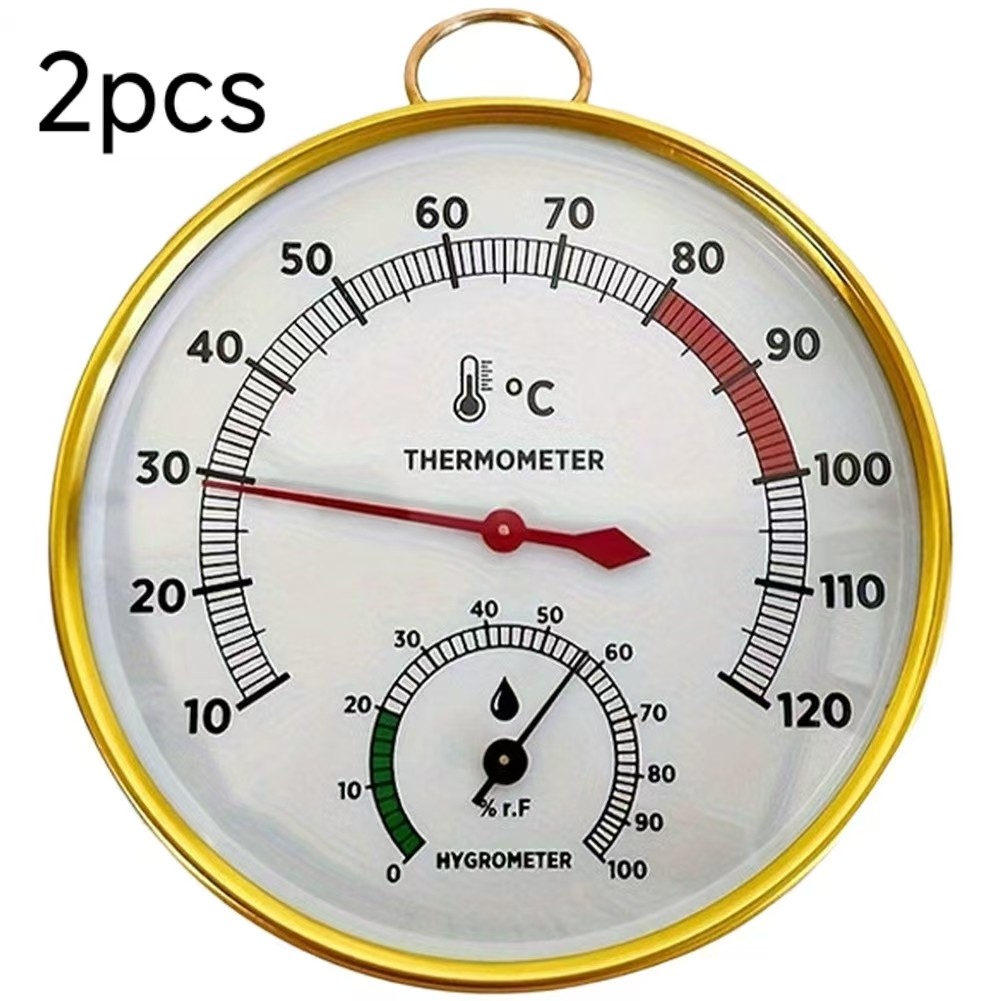Sauna Thermometer und Hygrometer zur Wandmontage 2in1 rostbeständiges Design - Bild 16 von 16