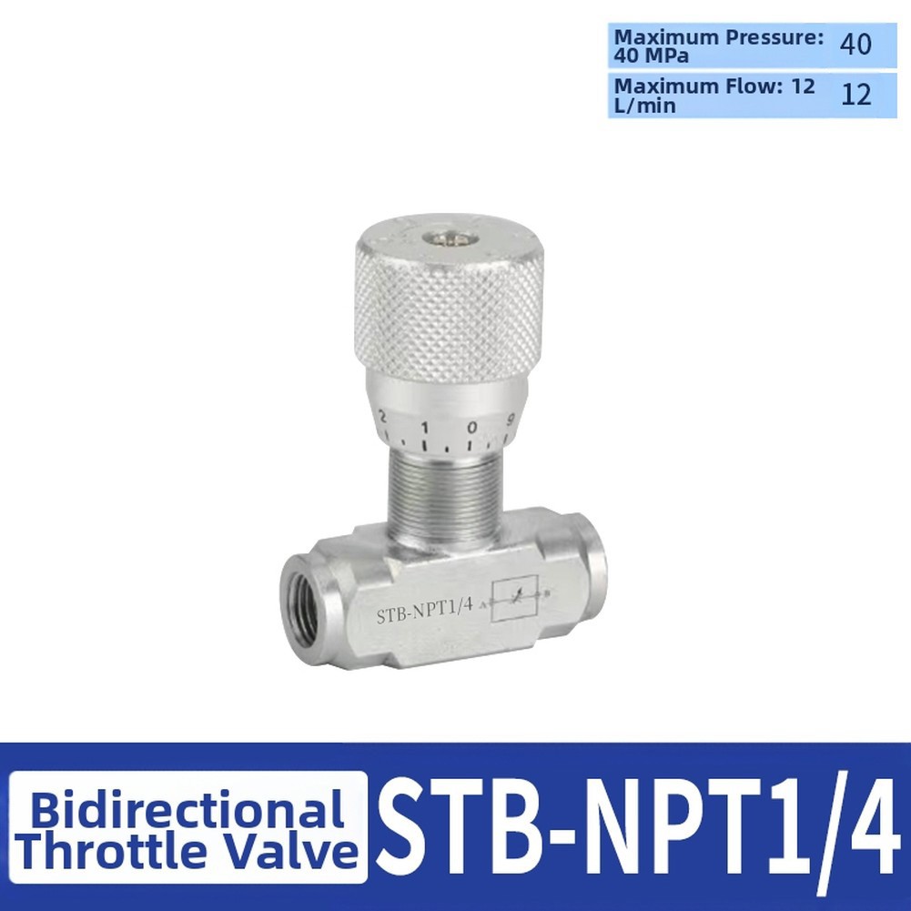 Zweiwege Hydraulik Durchflussregelventil für Pneumatik Hydrauliköl Gas Flüssigkeiten - Bild 9 von 19