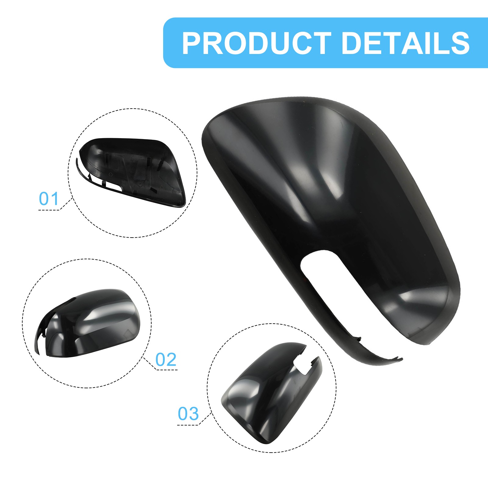 Replacement Left Rearview Housing Cap Fits For Toyota and For SCION XD Models - Picture 4 of 15