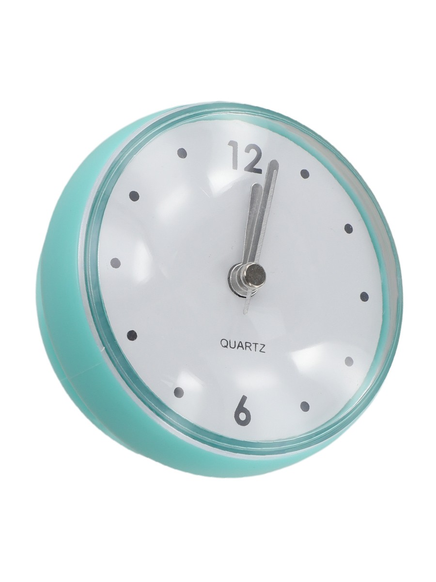 Silent Quartz Clock with Sucker for Easy Installation in Bathroom For Kitchen