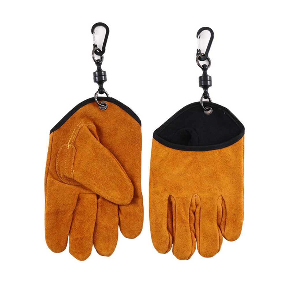 Top grain cowhide leather gloves fireproof nonslip for welding and grilling