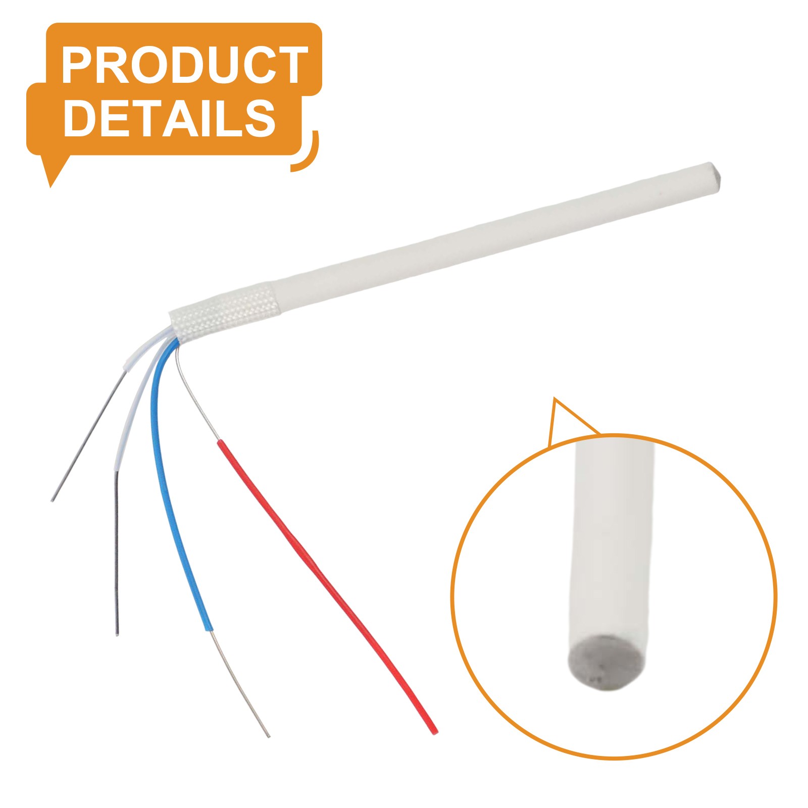 1/5 Pcs Ceramic Heating Core 24V 60W Four-core Wire Nickel-plated Heating Wire