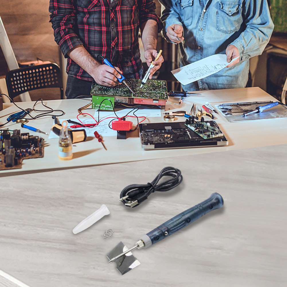 5V USB Soldering Iron for Portable Electric Heating with Indicator Light