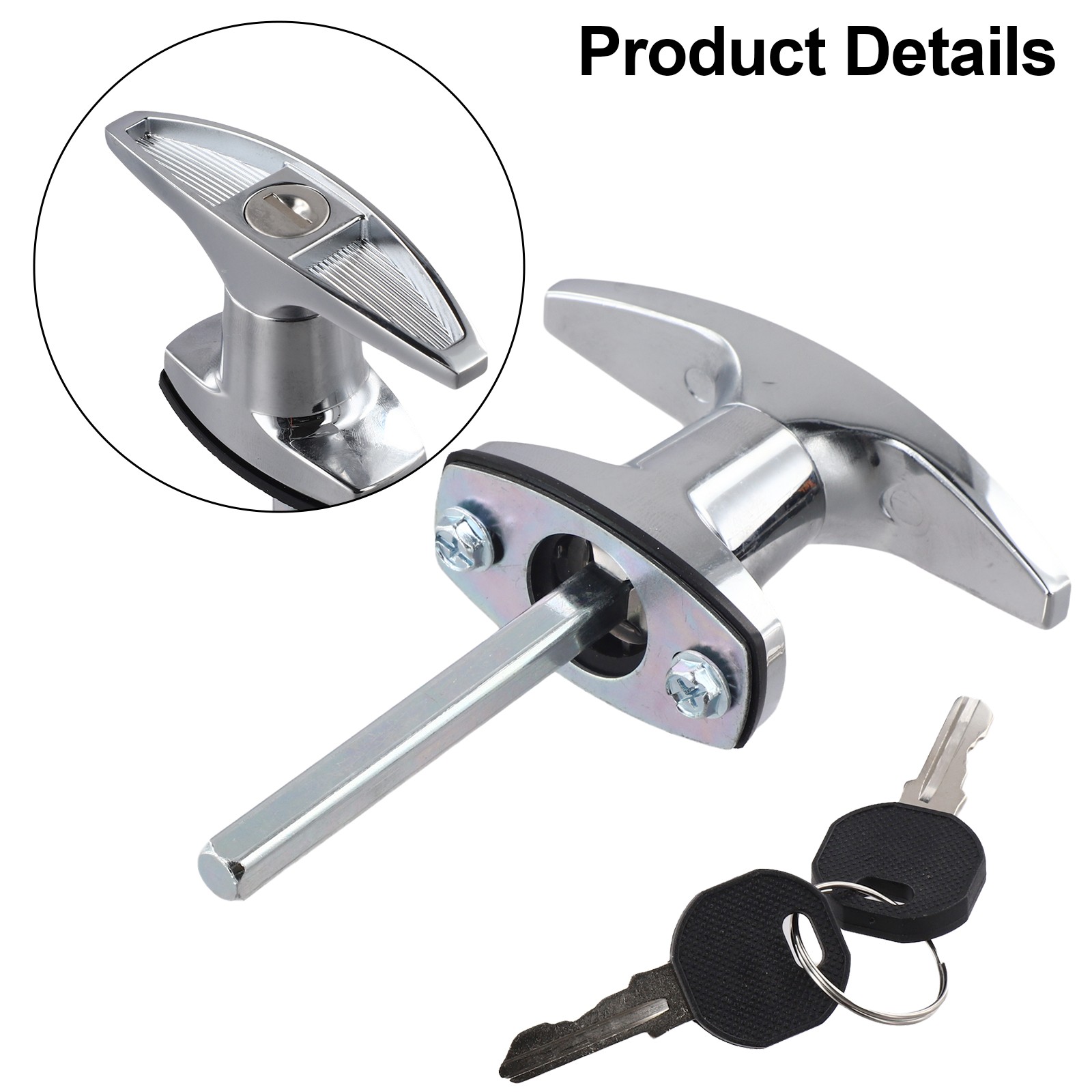 Camper Shell Lock T-Handle Locking Mechanism Camping High Security Lock