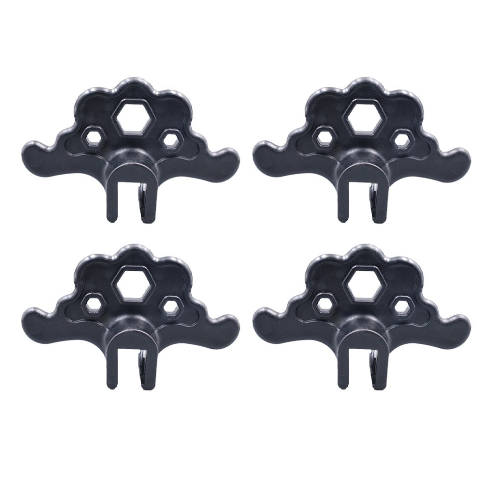 410x Metal Roof Snow Guard Plastic Ice Guard for Roof Snow Safety Black