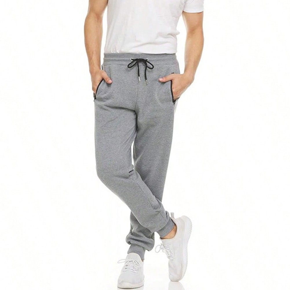 Brand New Running Casual Wear Men Jogger Pants Solid Color Casual Wear - Picture 10 of 18