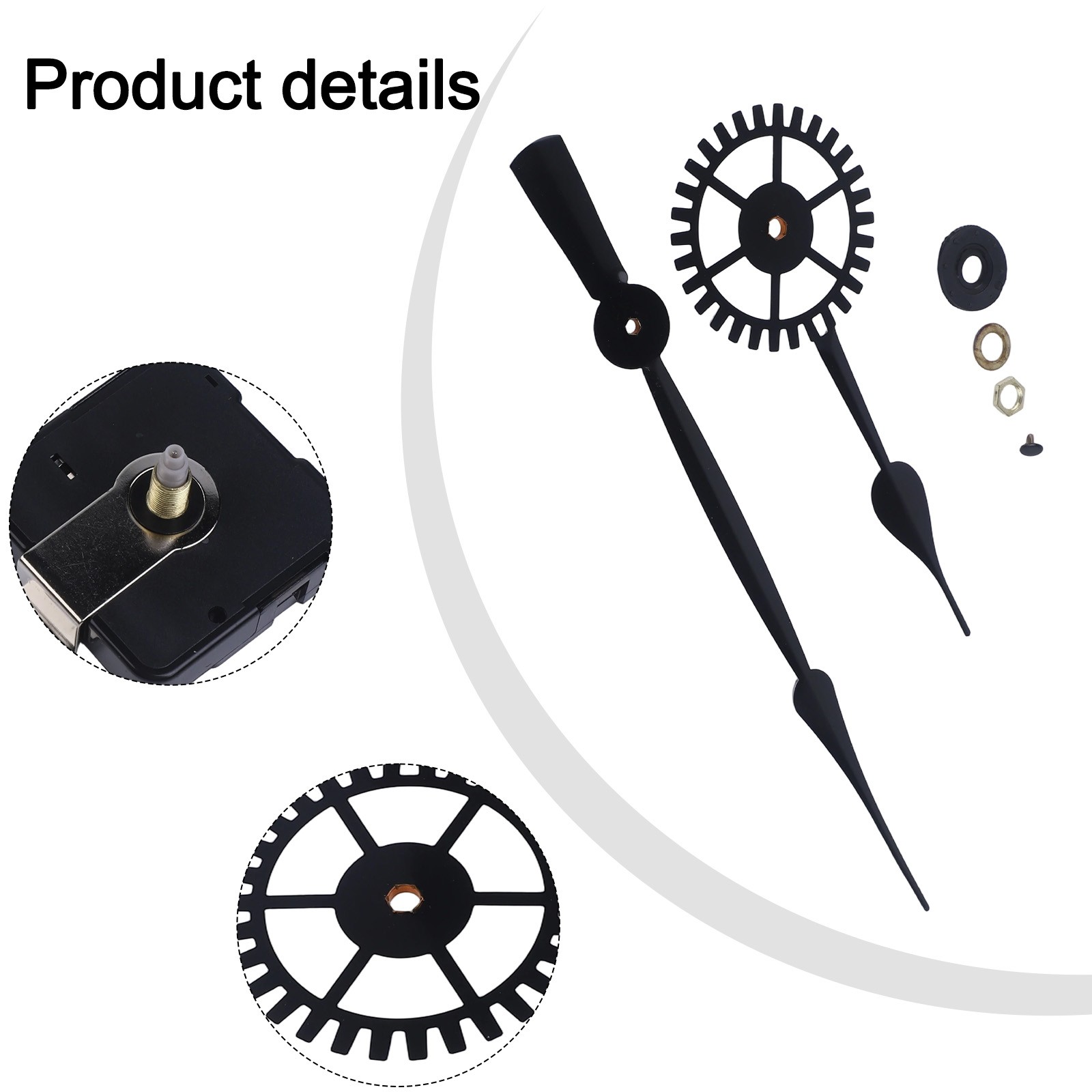 Replacement Clock Mechanism 50-60cm Clock Movement Easy To Use High Torque