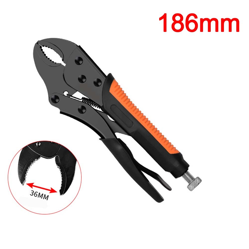 MultiFunction Locking Pliers Heavy Duty Round Straight Pipe Wrench Tool