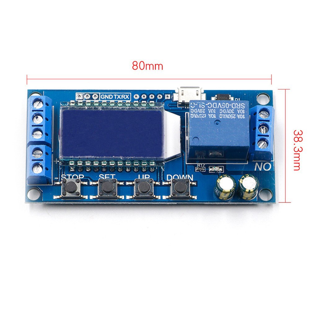 DIGITAL TIMER RELAY Module 5V 12V 24V with LCD for Accurate Industrial ...