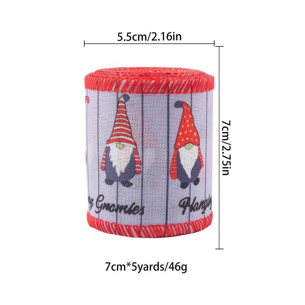 Imitation Linen Ribbon 7cm by 5 Yards Gold Silver for Decoration and Crafting - Picture 14 of 42