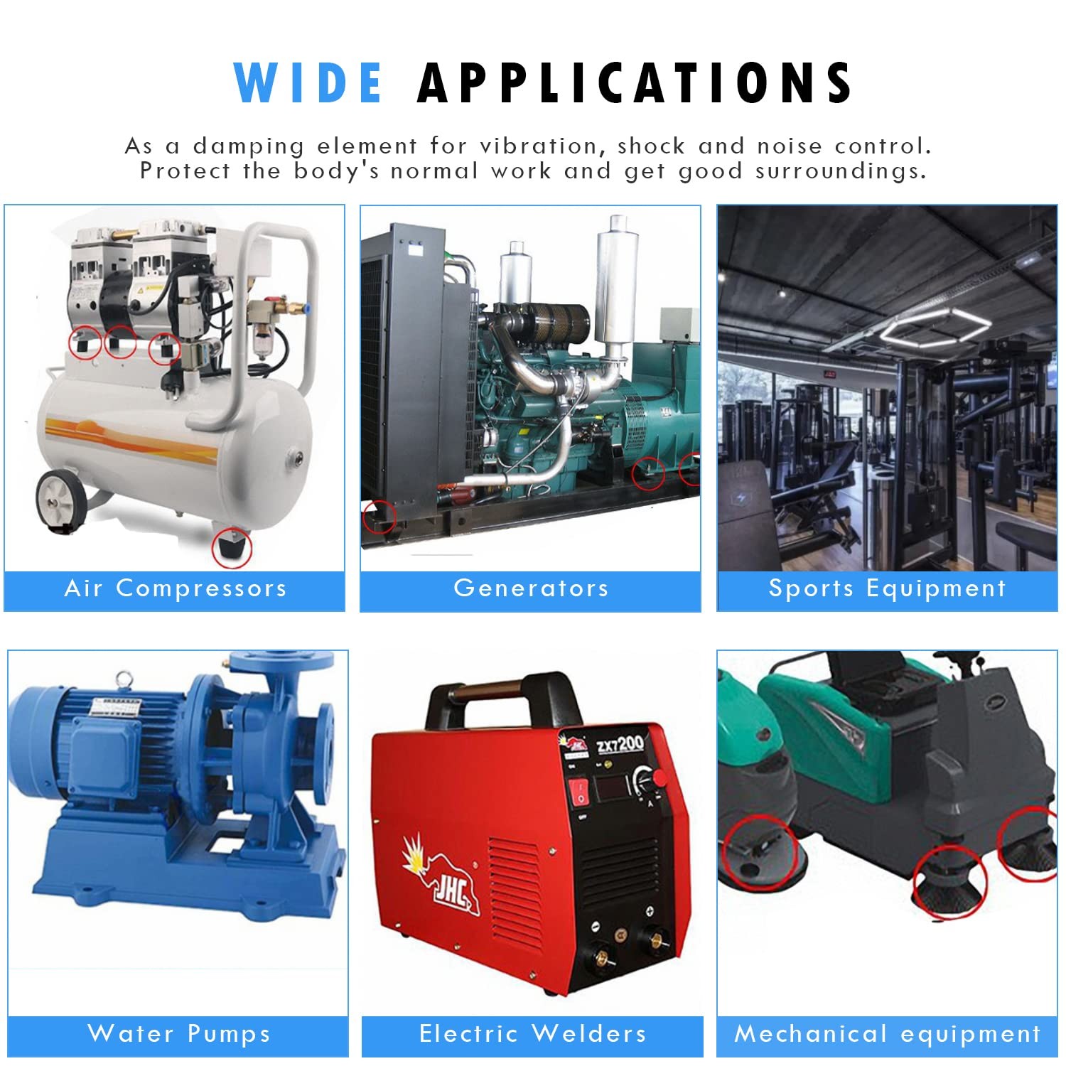 Rubber Buffer Engine Mount Shock Absorber for Automotive and Industrial Use