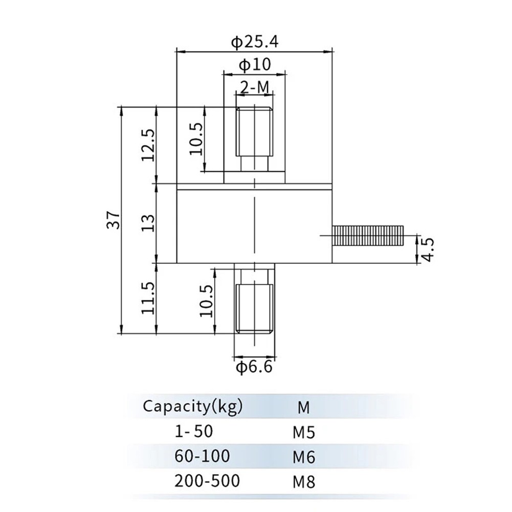 Industrial Load Cell Sensor for Tension Compression and Weighing Applications