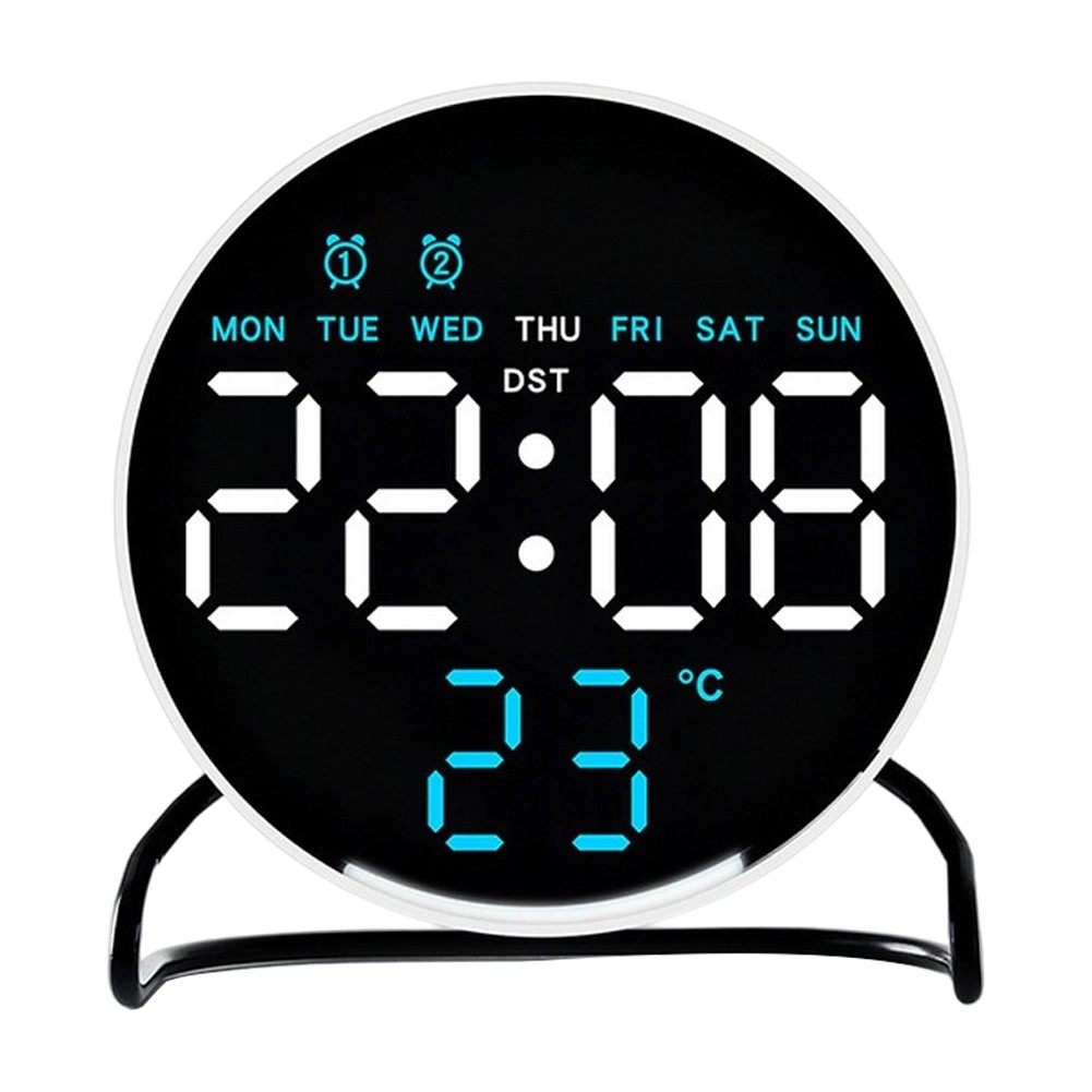Desktop LED Clock Alarm with Countdown Timer and Night Light Touch Interface