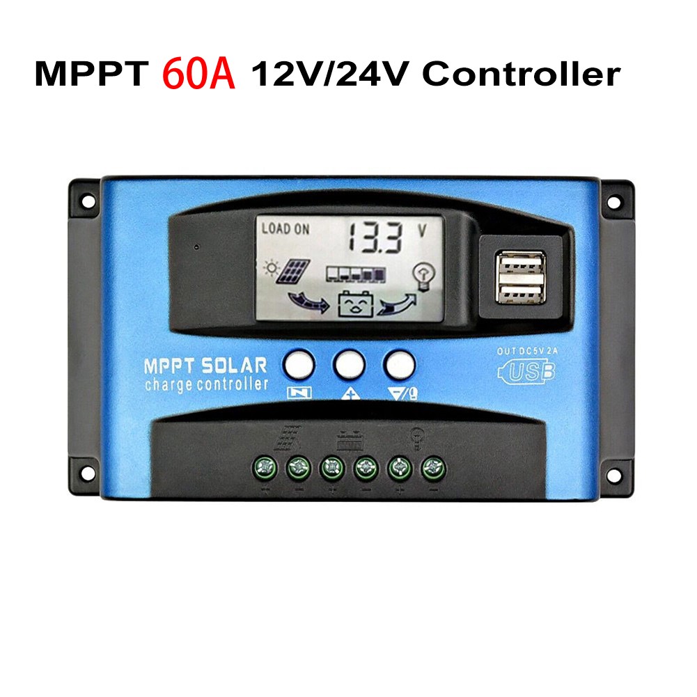 High Efficiency For MPPT Solar Controller with LCD Display 12V 24V 60A 80A