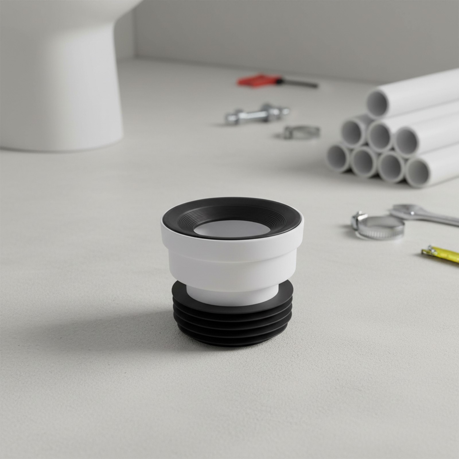 WC Connection Nozzle Connection Toilet Pipe Nozzle Drain Straight Eccentric