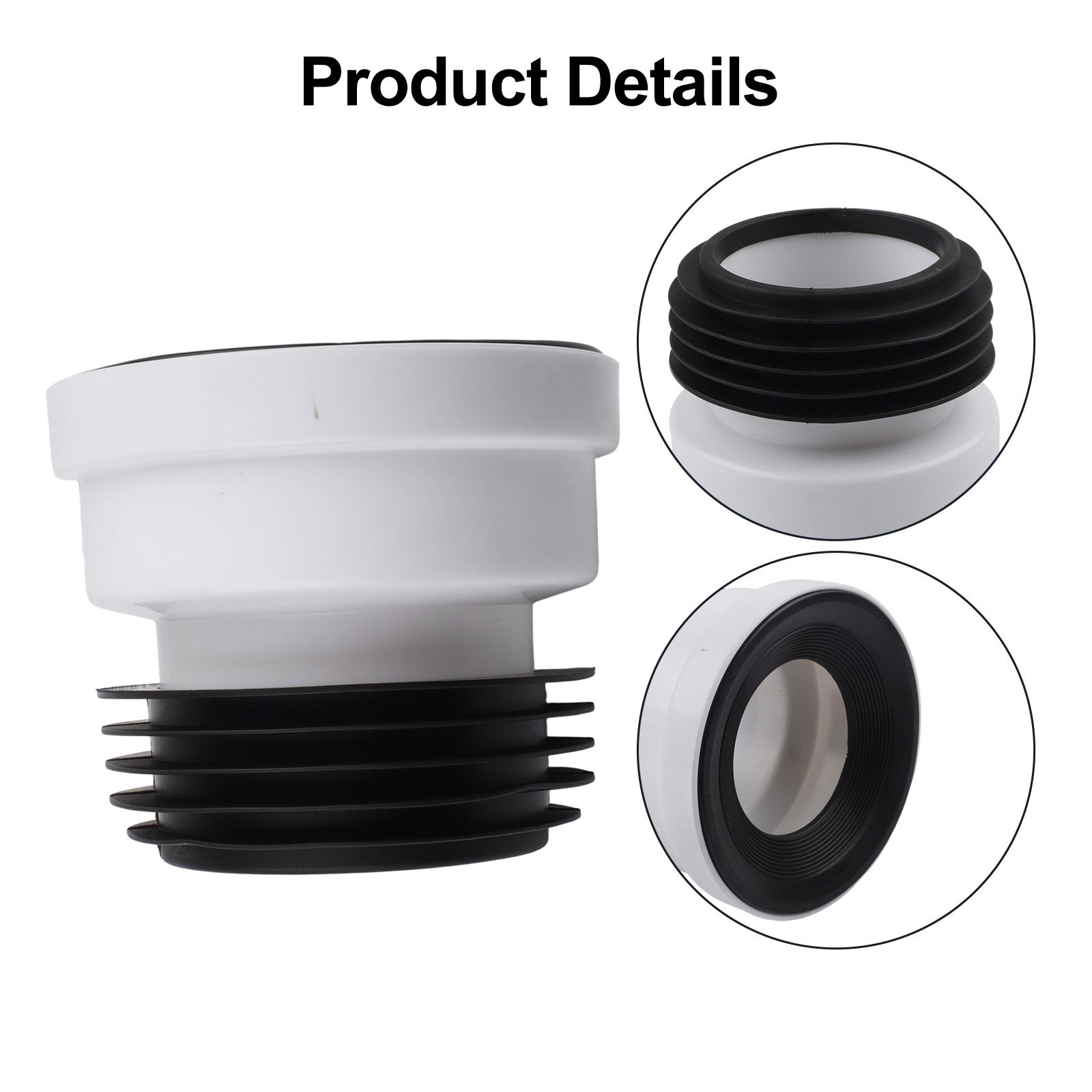 WC Connection Nozzle Connection Toilet Pipe Nozzle Drain Straight Eccentric