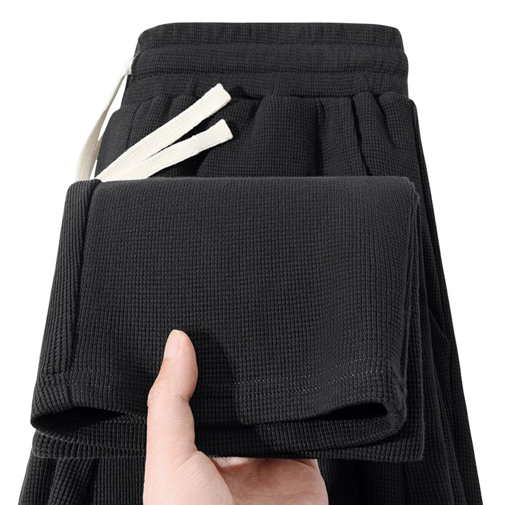 Men Plaid Trousers Tapered Fit 96%Polyester+4%Spandex Solid Color Option - Picture 43 of 47