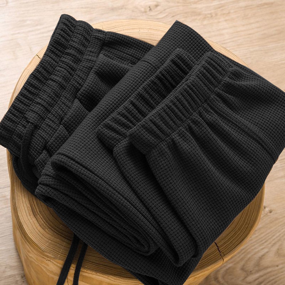 Men Plaid Trousers Tapered Fit 96%Polyester+4%Spandex Solid Color Option - Picture 24 of 47