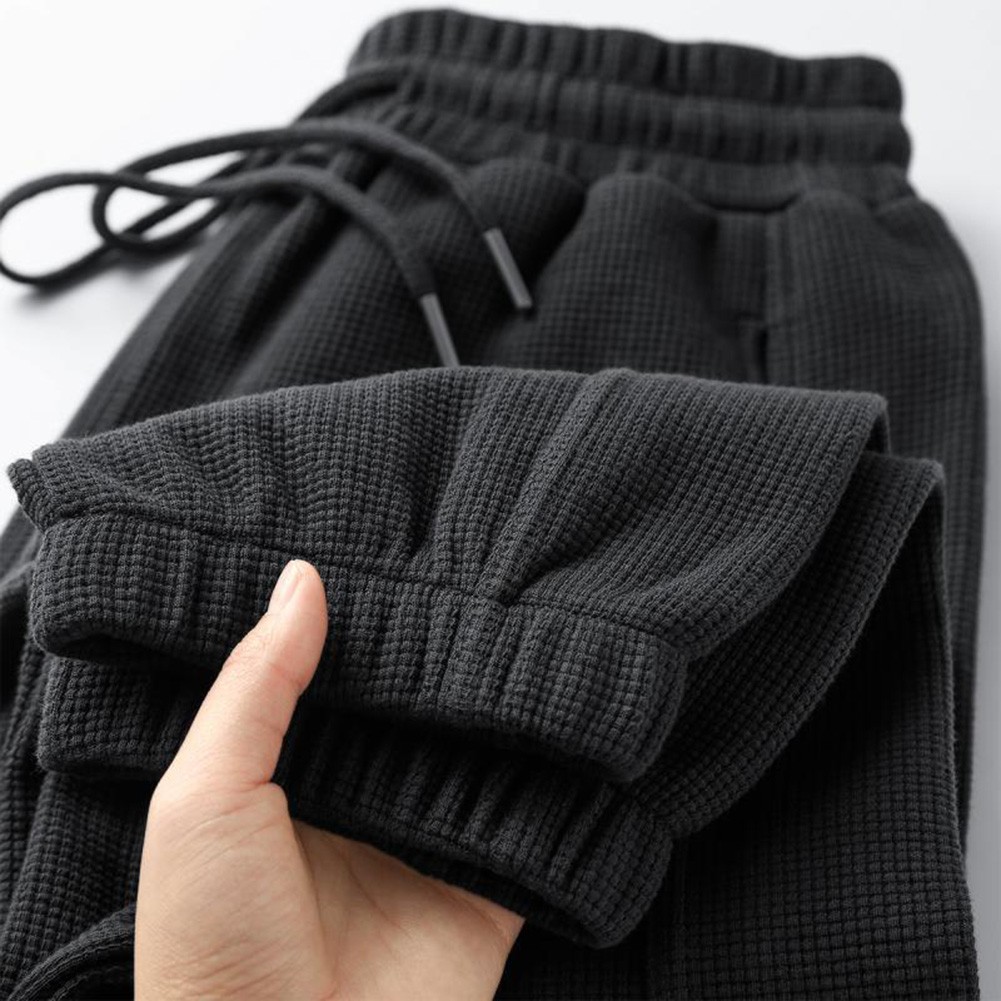 Men Plaid Trousers Tapered Fit 96%Polyester+4%Spandex Solid Color Option - Picture 26 of 47