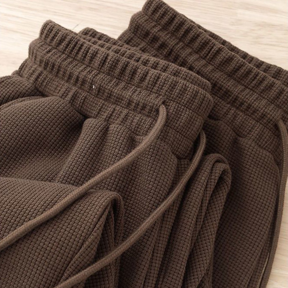 Men Plaid Trousers Tapered Fit 96%Polyester+4%Spandex Solid Color Option - Picture 30 of 47