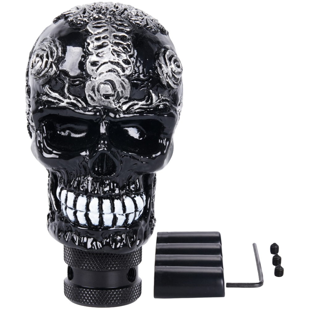 Car Gear Shift Knob with Unique Skull Design Gold Silver for Easy Installation - Picture 14 of 14