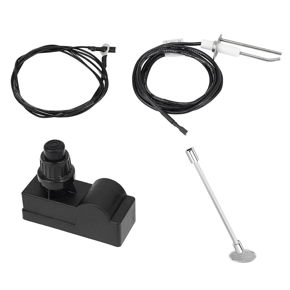 Complete Gas Fire Basin Ignition Kit with Valve Key and Wire Assembly Set