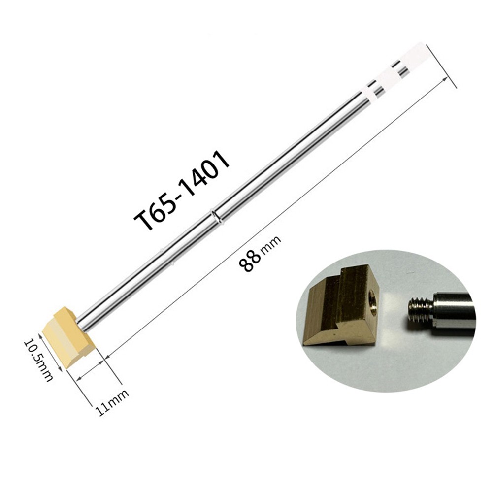 Brass T65 Spade Tip for Use with For Soldering Stations and Heating Elements