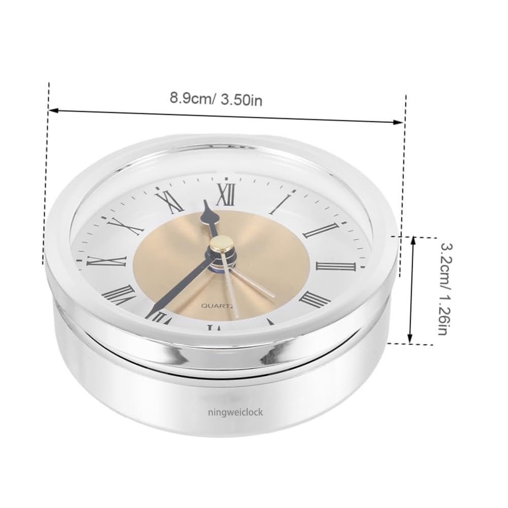 89mm Silver Gold Quartz Alarm Clock Movement for For CRYSTAL Display Projects