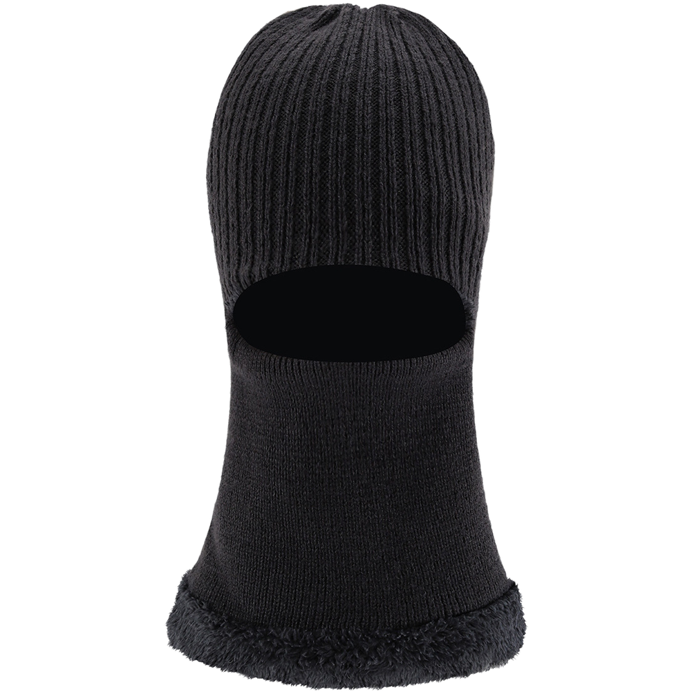 Men Knit Beanie with Windproof Neck Cover Thermal Acrylic Warm Hat