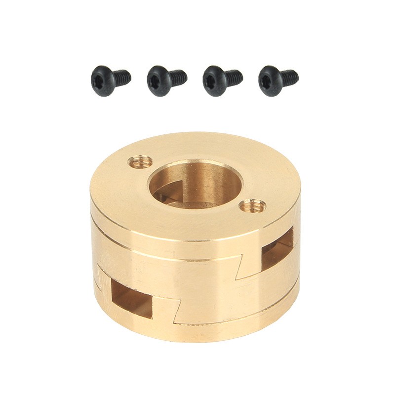 Brass Coupling for 3D Printer Z For STABILIZER Threaded Hole for T8 Screw Use