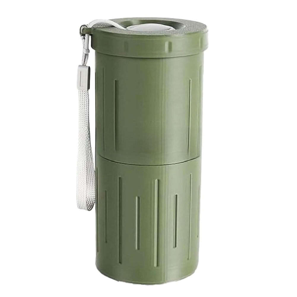 Portable Dual Compartment Snack Cup for Neat Storage of Snacks and Shells