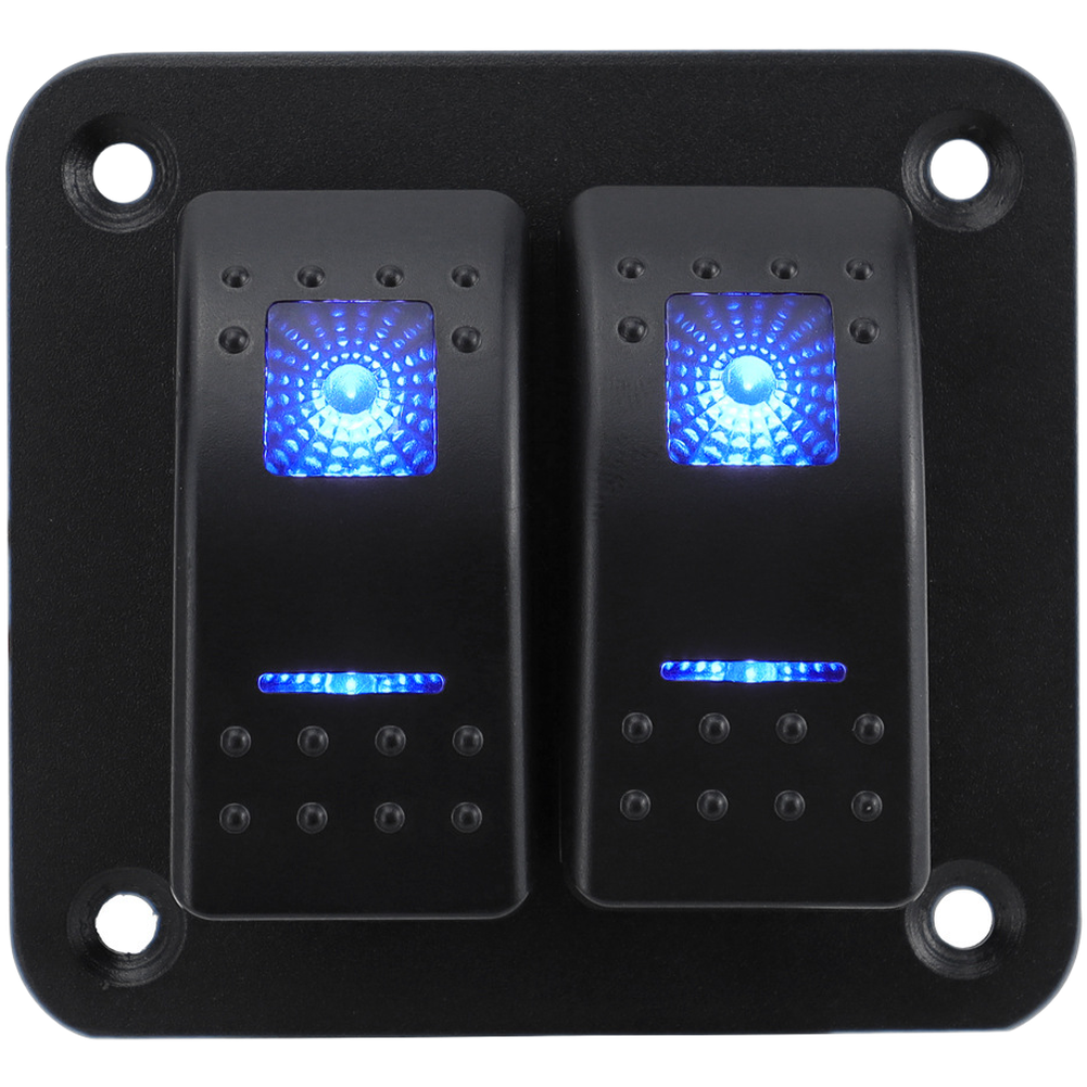 Marine Car Boat RV Blue LED Rocker Switch Panel Multiple Positions 12V 24V
