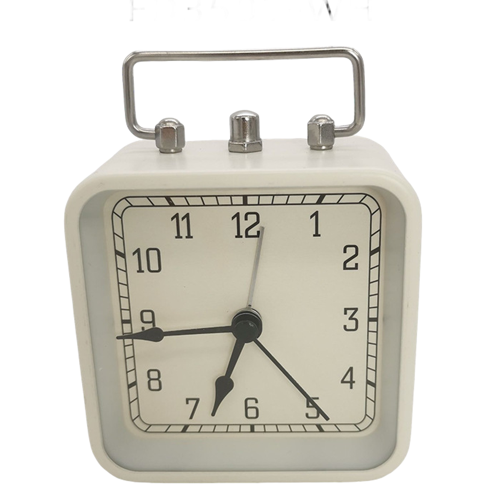 Square Metal Alarm Clock 3 5 Inch with Night Light and Portable Design - Picture 14 of 24