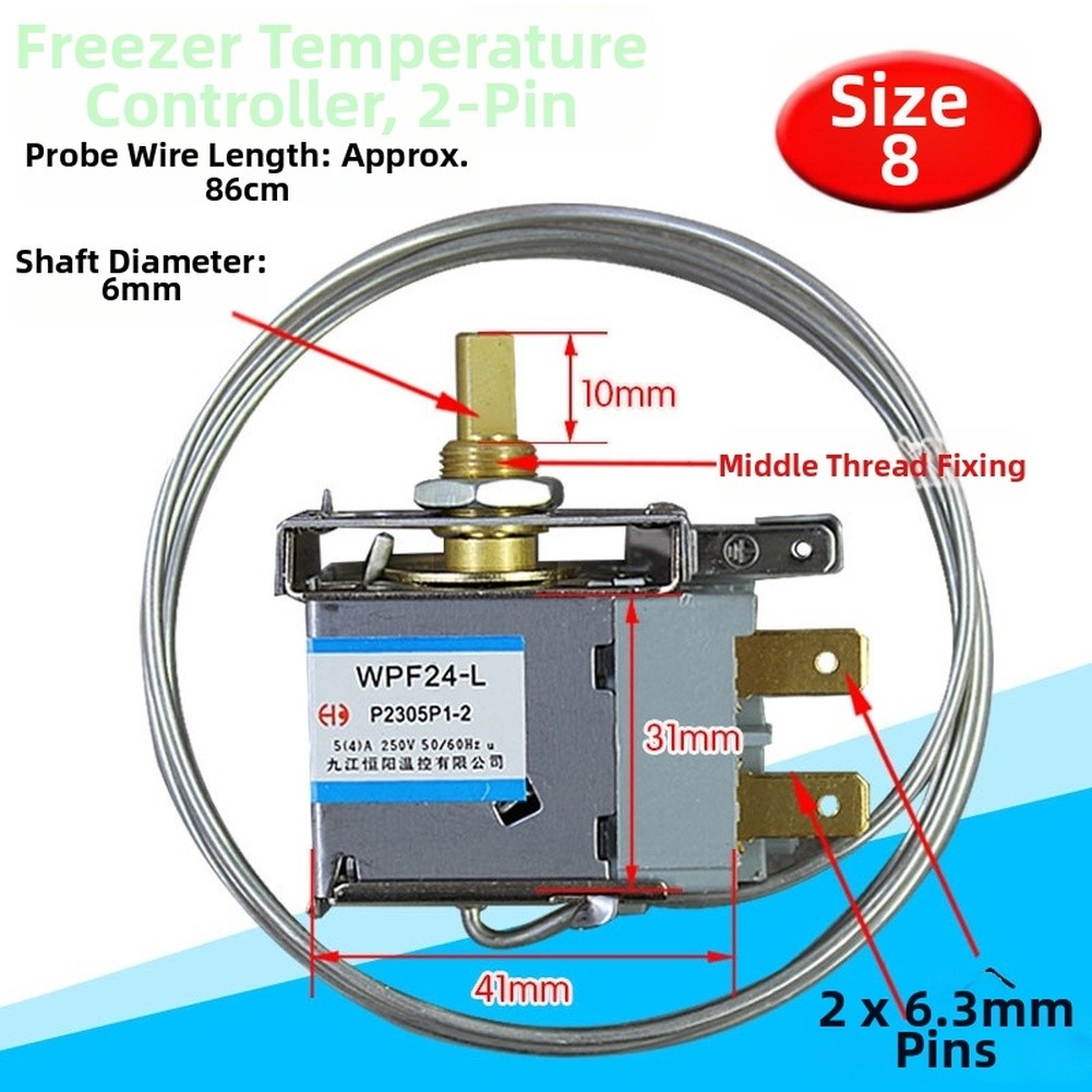 Refrigerator Temperature Control Switch Cooling Unit Thermostat 2 Pin 3 Pin Use