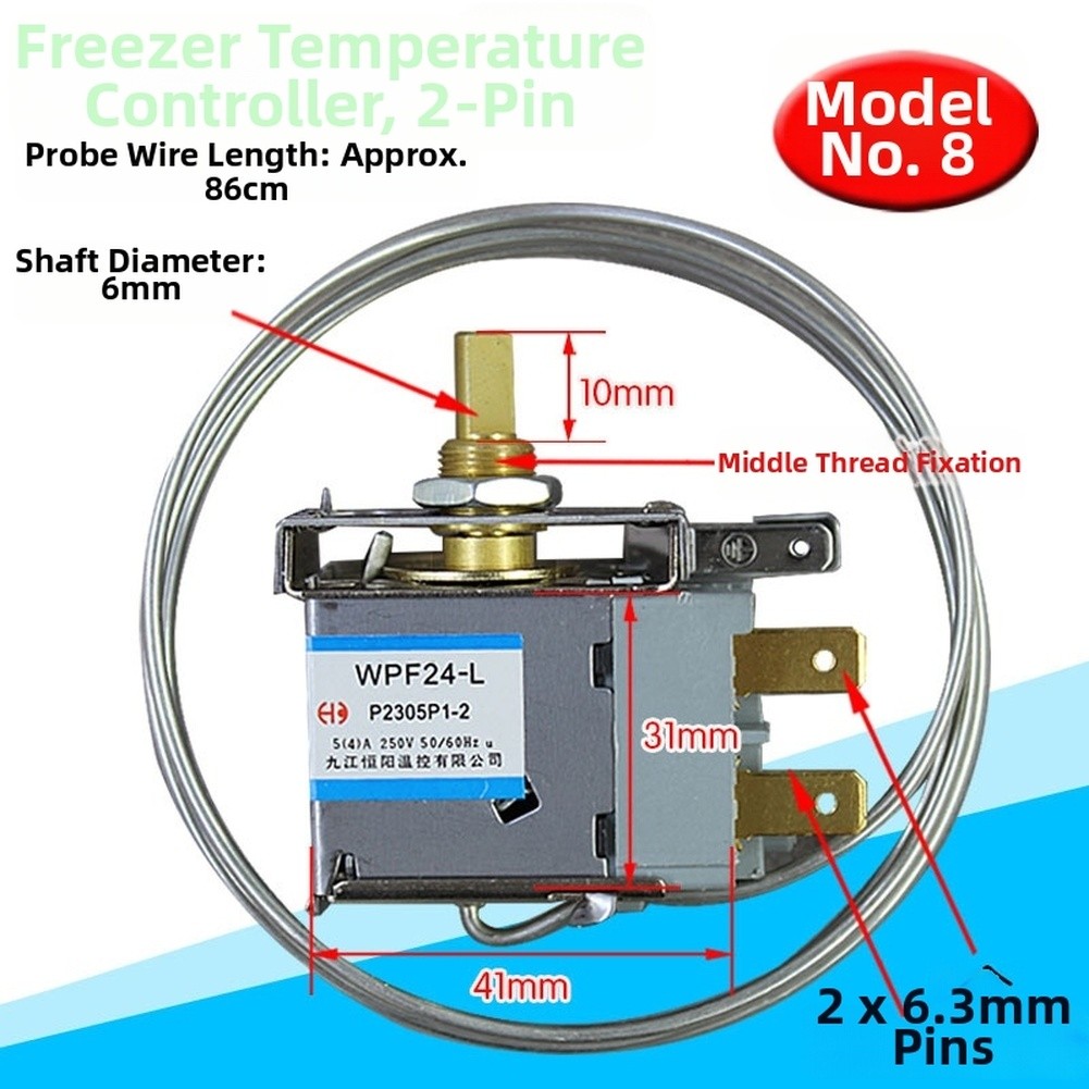 Refrigerator Temperature Control Switch Cooling Unit Thermostat 2 Pin 3 Pin Use