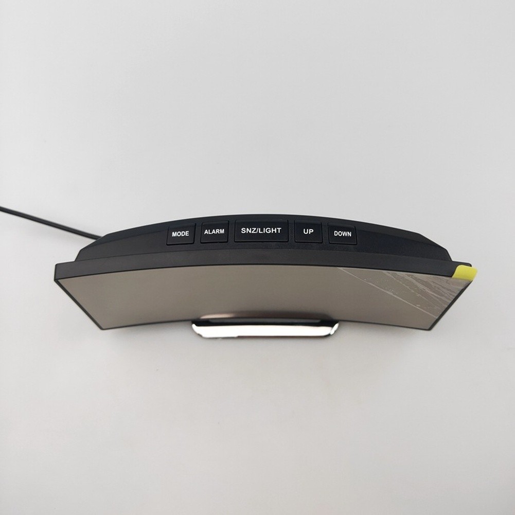LED Alarm Clock Snooze Function For Bedroom For Office Desk Silent Design