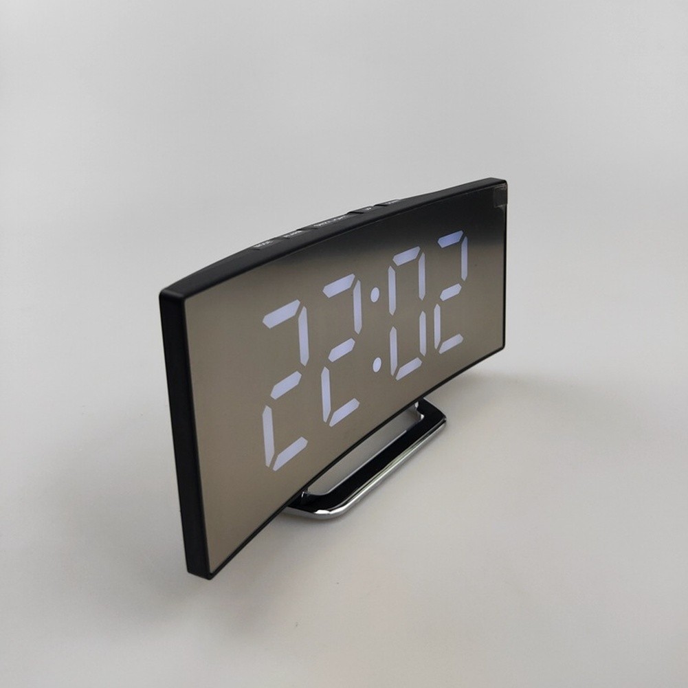 LED Alarm Clock Snooze Function For Bedroom For Office Desk Silent Design