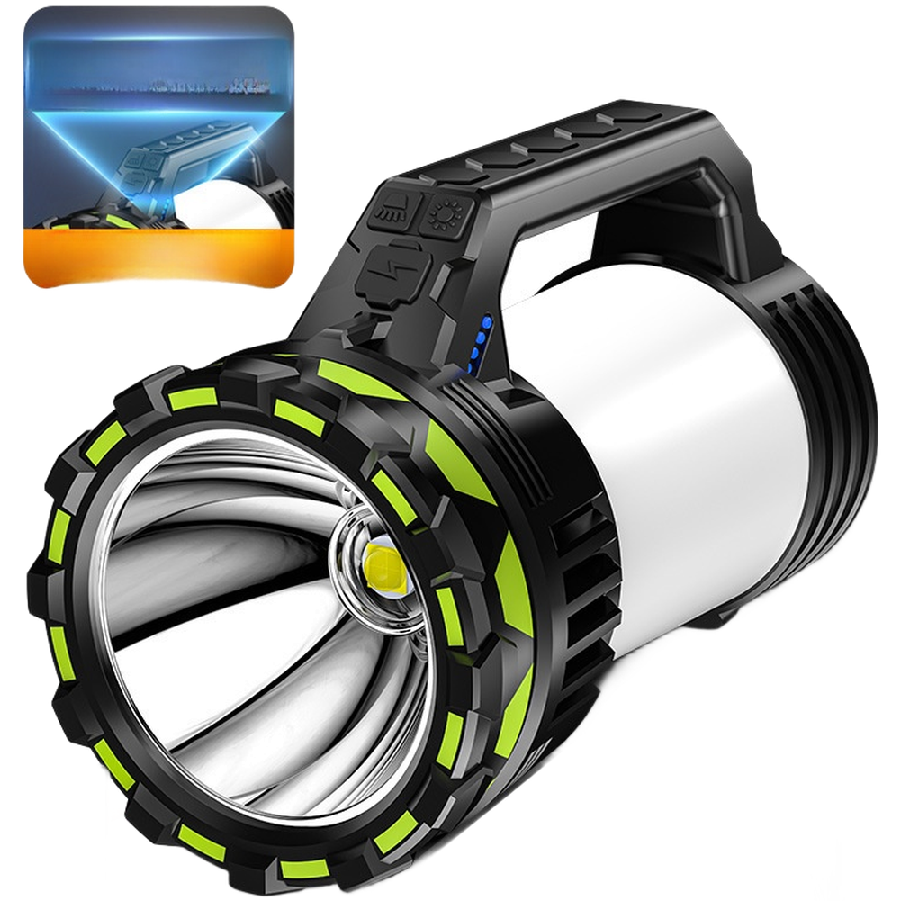 4000mAh Rechargeable Portable Waterproof Searchlight with Dual Lighting Options - Picture 13 of 14