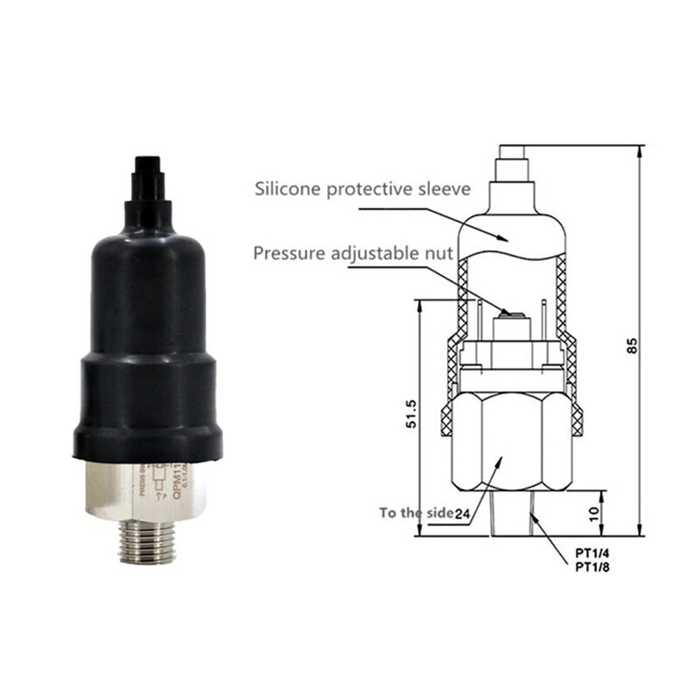 QPM11NC QPM11NO Adjustable Pressure Switch Controller 18 14 PT for Air Systems - Picture 13 of 16