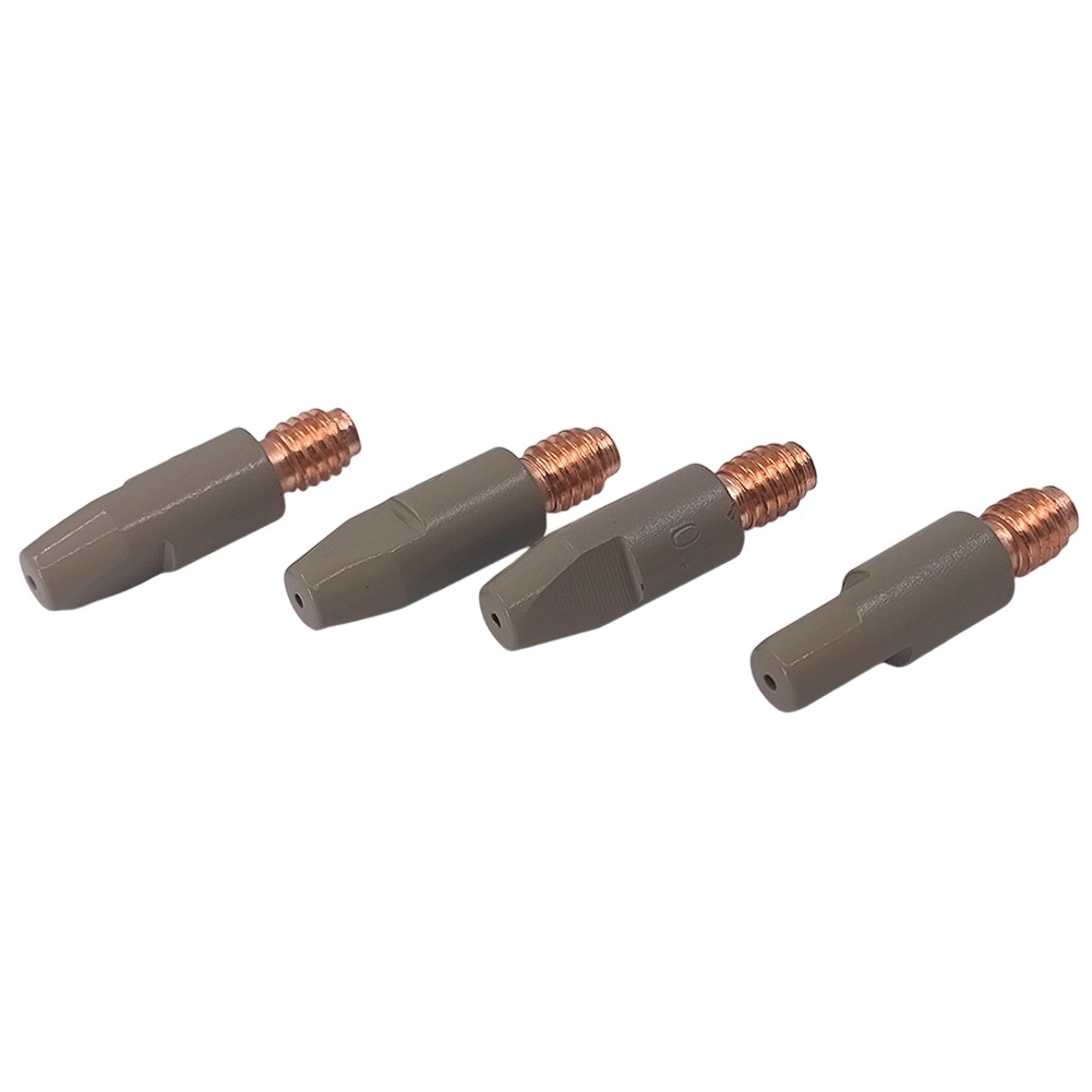 10PC 24KD Welding Torch Contact Tips Copper Coated Gas Nozzle MIG 0 8 0 9 1 0