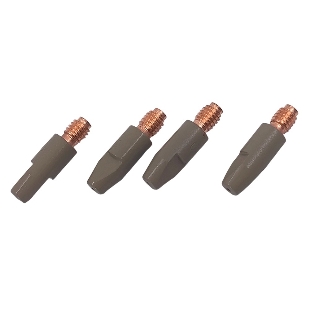 10PC 24KD Welding Torch Contact Tips Copper Coated Gas Nozzle MIG 0 8 0 9 1 0