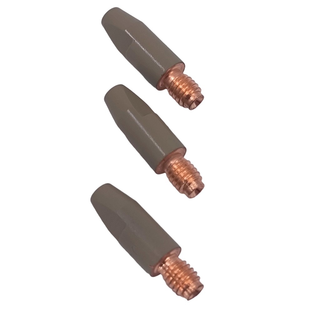 10PC 24KD Welding Torch Contact Tips Copper Coated Gas Nozzle MIG 0 8 0 9 1 0