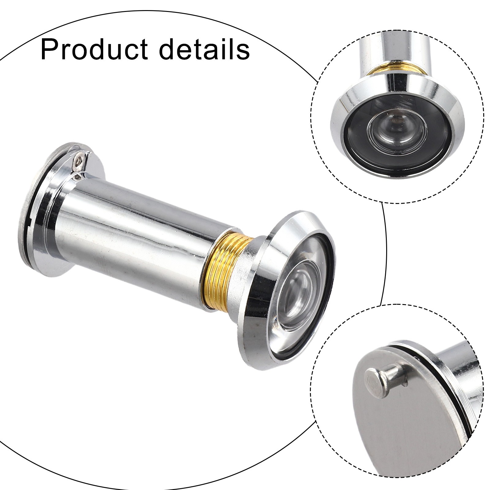 Quality Metal Door Viewer with Wide Angle for Long Lasting Performance - Produktbild 6
