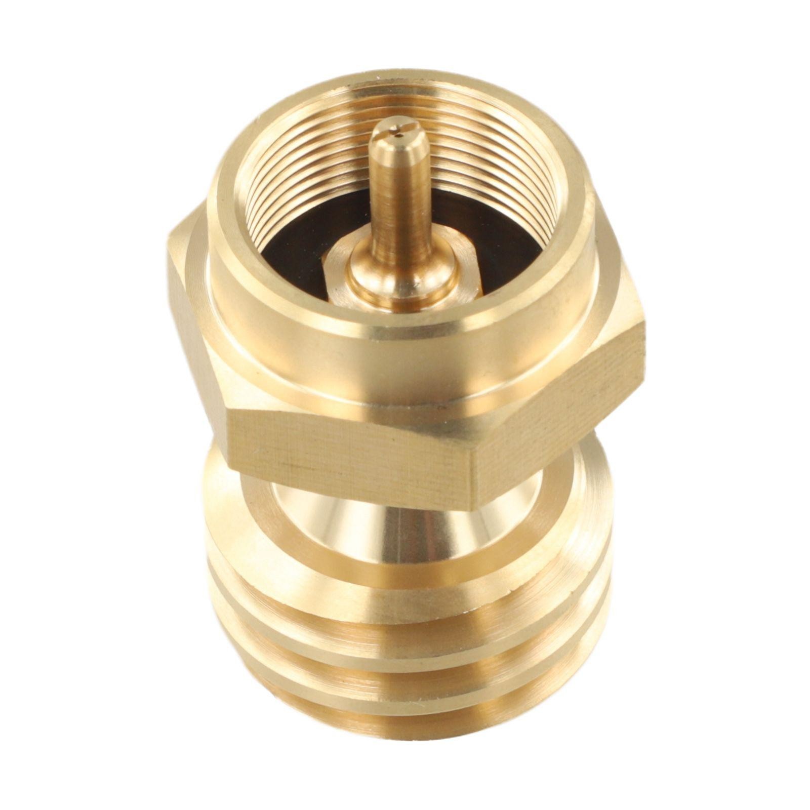 Brass 20lb to 1lb Propane Tank Adapter Converter for Small Propane Cylinders