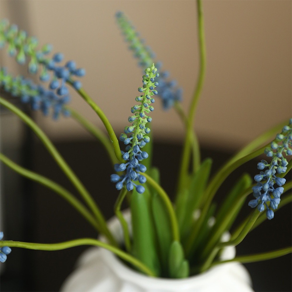Künstliche Hyazinthe Blume mit detaillierten Blättern blau lila für Wohndeko