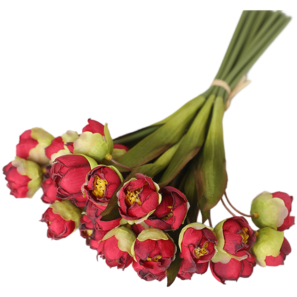 Realistic Lily of the Valley Silk Flowers Bouquet for Wedding Home Decoration
